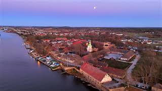 Fredrikstad Norway Gamlebyen Isegran amp Sentrum 4K Drone [upl. by Silvan]