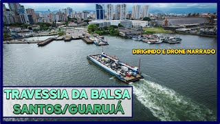 Perrengue com catraia na travessia do Canal de Santos [upl. by Acsecnarf66]