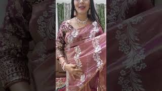 Ready to wear saree with Stitched Blouse flipkart song music [upl. by Akeyla]