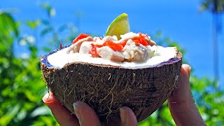 Mariana Islands Traditional Food  Shrimp Kelaguen [upl. by Sumerlin]