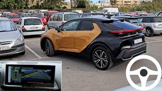 Toyota CHR Advanced Park assist reallife test Panoramic View Monitor Automatic parking function [upl. by Nally]