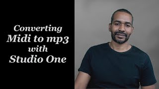 Converting Midi to mp3 with Studio One [upl. by Nanfa957]