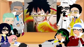 Past Marines React To Luffy  One Piece  Gacha [upl. by Vale]