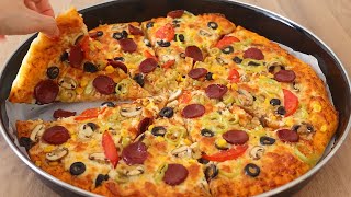 Çocuklar Hep Bunu İstiyor😍 ANNE PİZZASI Tepsi Kolay Pizza Tarifi [upl. by Ortiz]