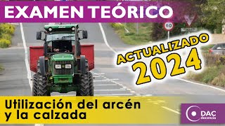 ✅ Examen de Conducir Teórico 2024  Vías utilización del arcén y la calzada🚗 [upl. by Ayr947]