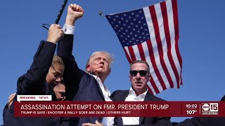 Donald Trump reportedly fine after assassination attempt at Pennsylvania rally [upl. by Rina]