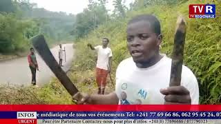 L’axe KoulaMoutou Lastoursville envahi par des hautes herbes [upl. by Shem]