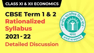 CBSE Term Wise Syllabus for Term 1 and Term 2  Class 11 amp 12 Economics Syllabus 202122 202223 [upl. by Sabas]