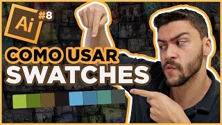 Como usar swatches  Tutorial Adobe Illustrator [upl. by Hseyaj]