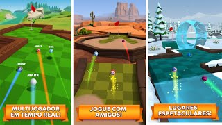 Jogo de golf para celular androidios  Golf battle  gameplay [upl. by Tremml]