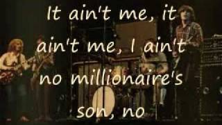 CCR Fortunate Son lyrics [upl. by Annaear]