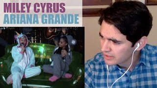 Dont Dream Its Over Performed by Miley Cyrus amp Ariana Grande Reaction [upl. by Maibach23]