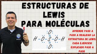 COMO HACER ESTRUCTURAS DE LEWIS PARA MOLÉCULAS QUÍMICA CON IRWIN [upl. by Ativet]