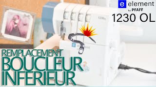 Comment remplacer le boucleur inférieur de la Pfaff 1230OL de Lidl [upl. by Earvin238]