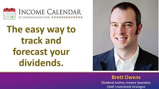 Income Calendar The easy way to track and forecast your dividends in minutes [upl. by Burroughs]