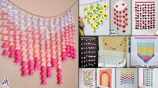 11 Best Paper Wall HangingRoom Decor Making  DIY Craft Ideas [upl. by Ulda]