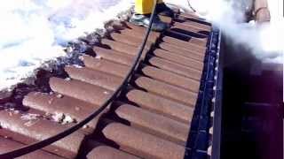 Ice Dam Removal with the Arctic Steamer  Colorado Seamless Gutters [upl. by Ahsata]