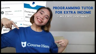 COURSE HERO TUTOR ONLINE JOB EXPERIENCE  How I Earn Money as a College Student Philippines [upl. by Enyawud]