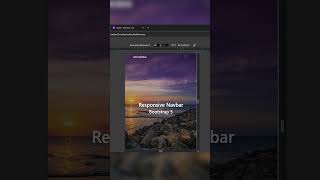 Responsive Navbar with Bootstrap 5 shorts webdesign [upl. by Assirrec451]