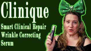 Clinique Cosmetics Smart Clinical Repair Wrinkle Correcting Face Serum Review amp How to Use [upl. by Layney906]