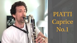 Extract from Piatti Caprice n°1  Nicolas Baldeyrou on bass clarinet [upl. by Adnek]