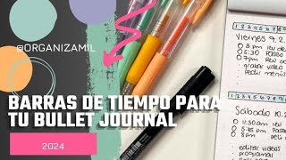 Barras de tiempo para el Bullet Journal [upl. by Eignat]