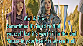 You and me by Descendants 2 lyrics [upl. by Nolyar490]