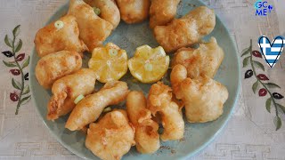 Greek Traditional Fried Salted Cod  Παστός Μπακαλιάρος Τηγανιτός με Κουρκούτι amp όλα τα μυστικά του [upl. by Angeli]