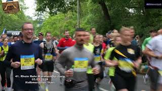 41 Rhein Ruhr Marathon Duisburg 05052024 Halbmarathonlauf Start [upl. by Dleifrag]