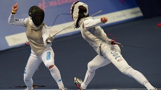 Paris World Cup Womens Foil Highlights PART 2 [upl. by Ailecara]