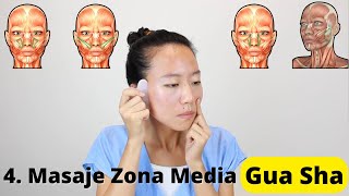 Masaje de la Zona Media con Gua Sha Vídeo 7 CursoGuasha  Wabissabi [upl. by Laertnom]