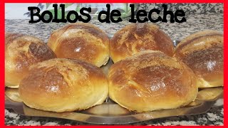 🍪 Bollos De Leche TIERNOS Y ESPONJOSOS  Receta Casera 😋 [upl. by Jakie]