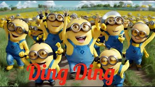 Ding Ding Minions  funny video Official Song [upl. by Jarrid]