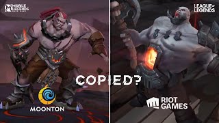 M0BILE LEGENDS IS A COPYCAT MOBILE LEGENDS VS LOL WILD RIFT HEROES COMPARISON  YAHANU GAMER [upl. by Ytineres988]