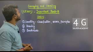 Surveying and Levelling Important Questions CE3351 Anna University Sem 3 Exam Feb 2024 [upl. by Lorusso898]