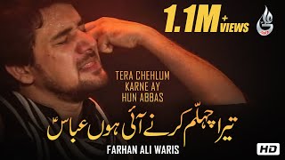 Farhan Ali Waris  Tera Chehlum Karne Ay Hun Abbas  Noha  2014 [upl. by Nahshun]