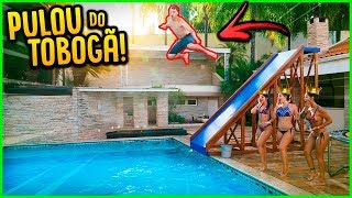 MESTRE MANDOU NO PARQUE AQUÁTICO  TOBOGÃ NA PISCINA   REZENDE EVIL [upl. by Wootan]