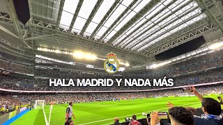 “Hala Madrid y nada más” cantado por primera vez en el Nuevo estadio Santiago Bernabéu 4K [upl. by Ledoux]