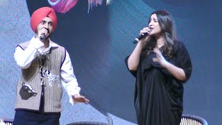 Parineeti Chopra और Diljit Dosanjh ने गाना गाकर जीता लोगों का दिल [upl. by Ivon]