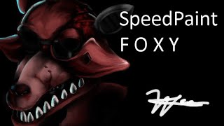 SPEEDPAINT  FOXY FNAF [upl. by Essyla659]