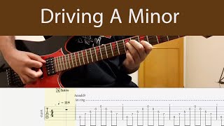 Driving A Minor Guitar Backing Track [upl. by Swope298]