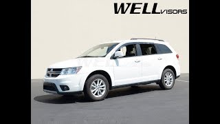 WELLvisors side window deflector vent visor Installation Video Dodge Journey 0918 [upl. by Reivaj124]