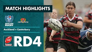 RD 4 HIGHLIGHTS  Auckland v Canterbury Farah Palmer Cup 2021 [upl. by Aelat892]