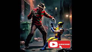 Freddy Krueger VS Wolverine marvel horror scary [upl. by Shiekh]