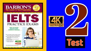 BARRONS IELTS LISTENING TEST  2  barrons ielts listening test  2  IELTS  RUTVIK IELTS [upl. by Wyck]