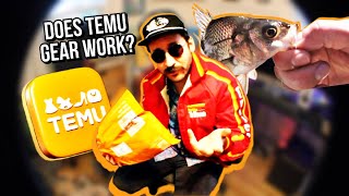 CAN YOU FISH LIKE A BILLIONAIRE  TEMU FISHING CHALLENGE [upl. by Greenquist]