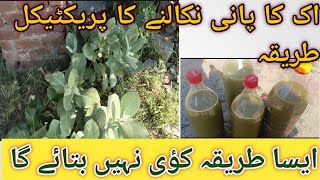 اک کا پانی نکالنے کی پریکٹیکل وڈیو experiment tibia babasnyasvloger [upl. by Lazarus]