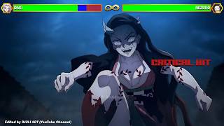 Nezuko VS Daki With Healthbars  Demon Slayer [upl. by Ndnarb480]