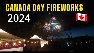 🇨🇦 Canada Day Fireworks 2024  Burnaby BC Canada  July 1 2024 [upl. by Yort]