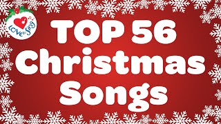 Top 56 Christmas Songs and Carols with Lyrics 🎅 [upl. by Zack]